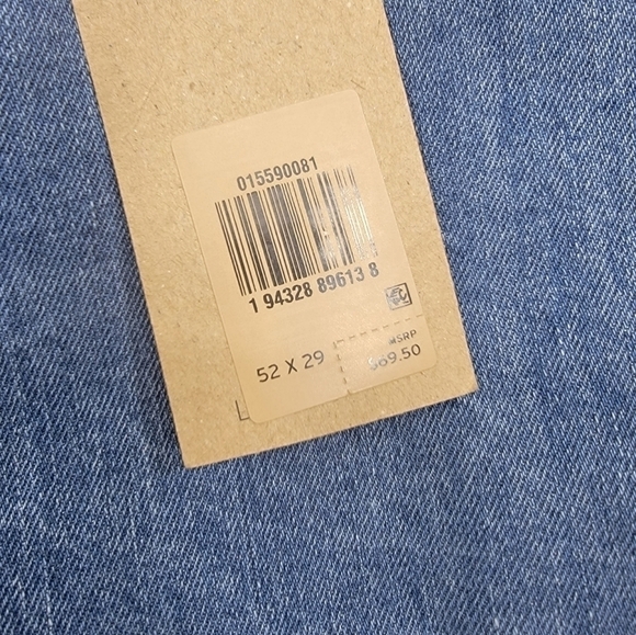 NEW LEVIS BIG & TALL 559 RELAXED STRAIGHT STRETCH JEANS 52X29 MEDIUM WASH NWT - Picture 5 of 10